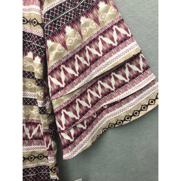 Morgan Taylor Shift Dress Women's XL V-Neck Multi Print NEW - Picture 3 of 6